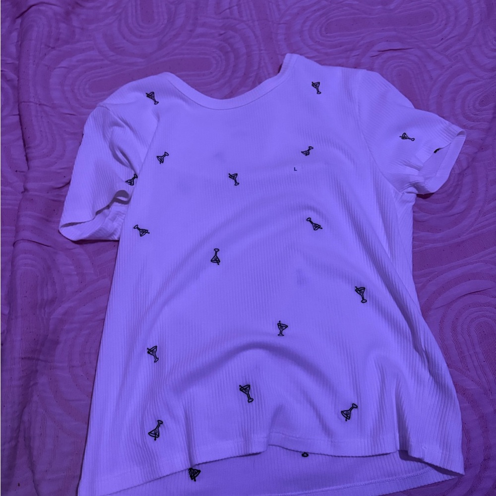 American Eagle Outfitters White Short Sleeve Tee